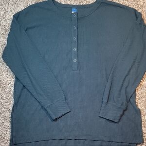 2 Old Navy Men's Long Sleeve Henley Shirt -